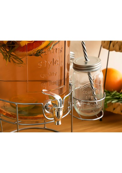 Carina Cam 5 Parça Meşrubatlık 5,5 L Silver modelleri