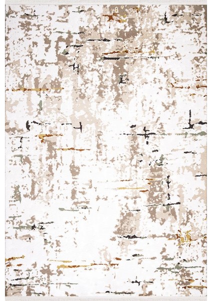 Ipek Mekik Halı Lapena Kahve Ekru Modern Desenli Halı