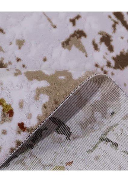 Ipek Mekik Halı Lapena Kahve Ekru Modern Desenli Halı modelleri