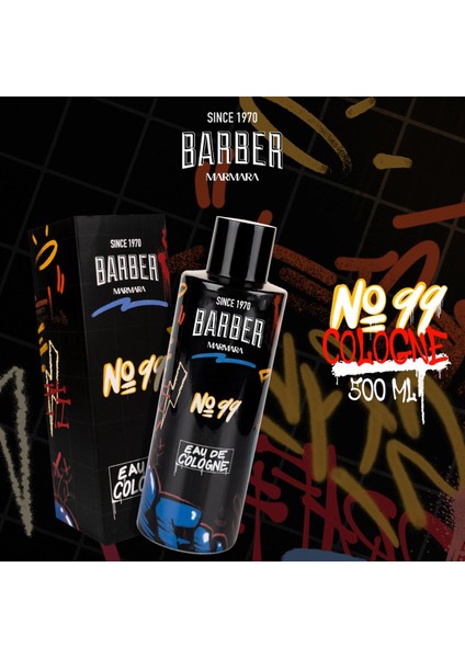 Barber Marmara No.99 EDC Premium Kolonya Cam Şişe 500 ml