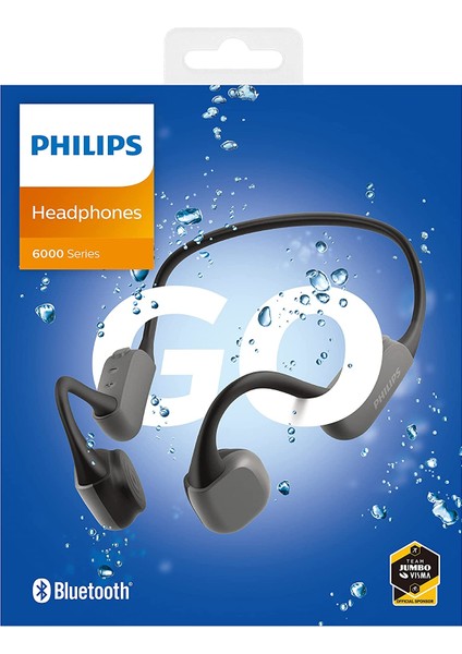 TAA6606BK/00 Boyun Bantlı Bluetooth Kulaklık, IP67 Su Geçirmez , Mikrofonlu, 9 Saat Çalma Süresi,koşu Için Gece Lambalı ,