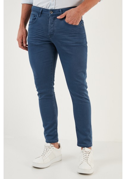 Pamuklu Normal Bel Dar Paça Slim Fit Jeans Erkek Kot Pantolon 1114D04NAPOLI