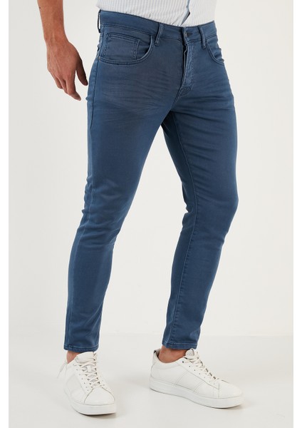 Pamuklu Normal Bel Dar Paça Slim Fit Jeans Erkek Kot Pantolon 1114D04NAPOLI