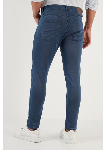 Pamuklu Normal Bel Dar Paça Slim Fit Jeans Erkek Kot Pantolon 1114D04NAPOLI