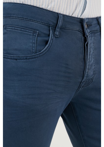 Pamuklu Normal Bel Dar Paça Slim Fit Jeans Erkek Kot Pantolon 1114D04NAPOLI