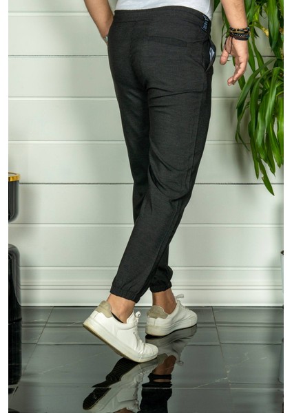 Erkek Antrasit Relaxed Fit Jogger Pantolon