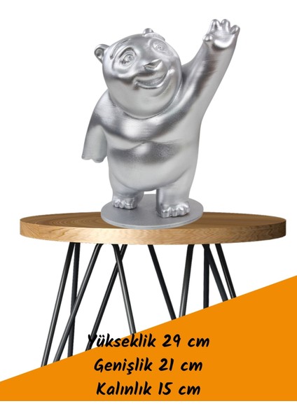 Dekoratif Ayı Biblo Heykel El Yapımı Sevimli Hediyelik Süs Eşyası Model Tasarım Ürünü