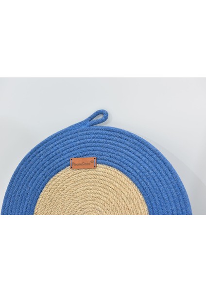 Mavi Jüt Kumaş Hasır Detaylı Supla fiyatları