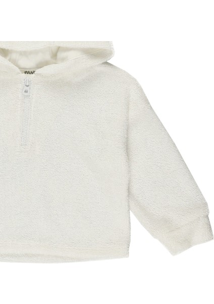 Kız Bebek Kapüşonlu Havlu Sweatshirt