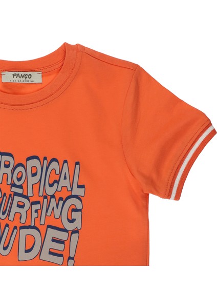 Erkek Bebek Baskılı Kısa Kollu T-Shirt modelleri