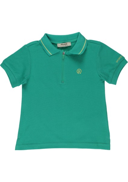 Erkek Bebek Triko Yakalı Pike T-Shirt