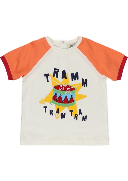 Erkek Bebek Baskılı Kısa Kollu T-Shirt