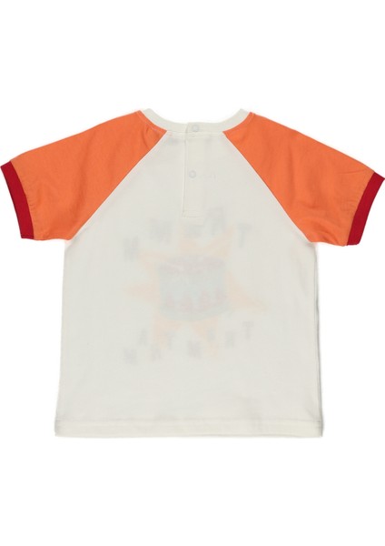 Erkek Bebek Baskılı Kısa Kollu T-Shirt