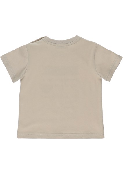 Erkek Bebek Baskılı Kısa Kollu T-Shirt