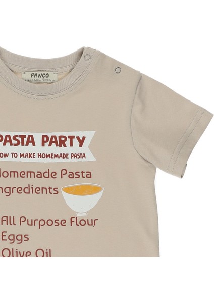 Erkek Bebek Baskılı Kısa Kollu T-Shirt