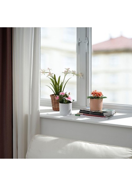 Saksılı Yapay Bitki Çuha Çiçeği, 9 Cm, Iç/dış Mekan fırsatları