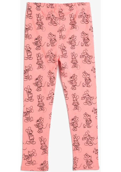 Minnie ve Mickey Mouse Tayt Lisanslı Fitilli Pamuklu