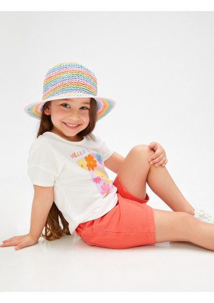 Şort Cepli Beli Lastikli Pamuklu