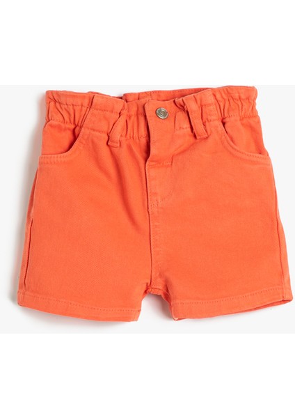 Şort Cepli Beli Lastikli Pamuklu modelleri