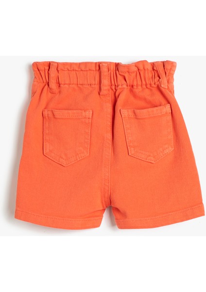 Şort Cepli Beli Lastikli Pamuklu fırsatları
