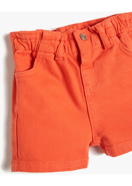 Şort Cepli Beli Lastikli Pamuklu indirimleri