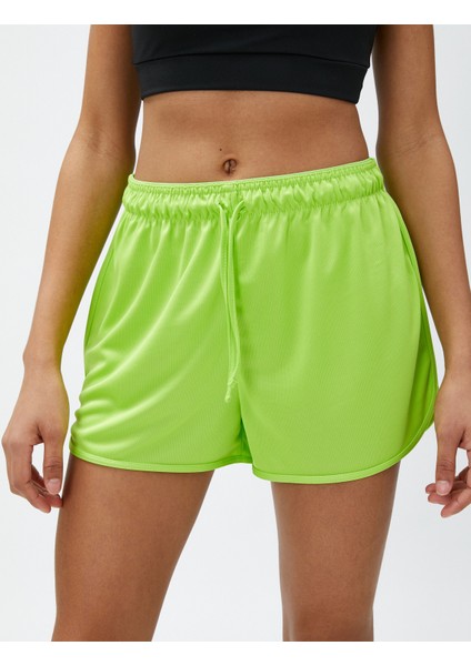Mini Spor Şort Beli Bağlamalı