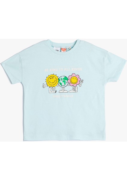 Smileyworld® Tişört Lisanslı Kısa Kollu Bisiklet Yaka