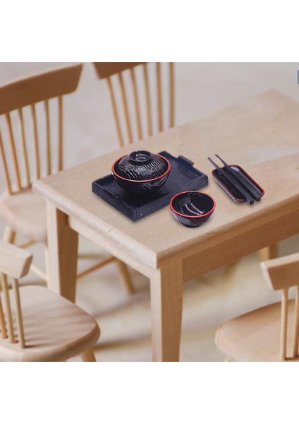 1/12 Dollhouse Minyatür Mutfak Tahrik Süsleme 1:12 Mini Sofra Takımı (Yurt Dışından) modelleri