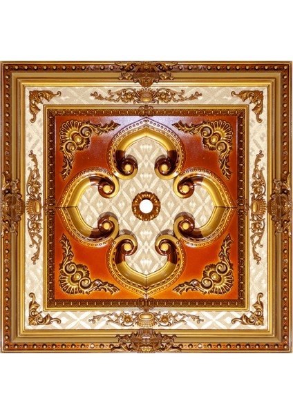 Kare Saray Tavan Göbek 90*90 cm