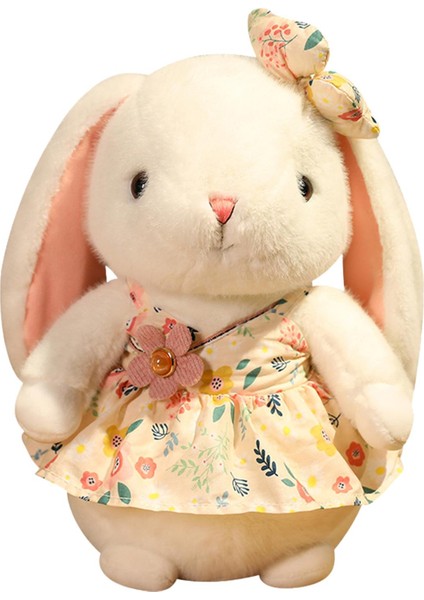 Vogue Element Bunny Tavşan Dolgulu Hayvan Peluş Peluş Tavşan Güzel Dolgulu Hayvanlar Huggable Tavşan Açık Sarı 30CM (Yurt Dışından)