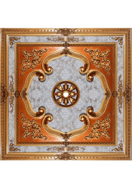 Kare Saray Tavan Göbek 120*120 cm