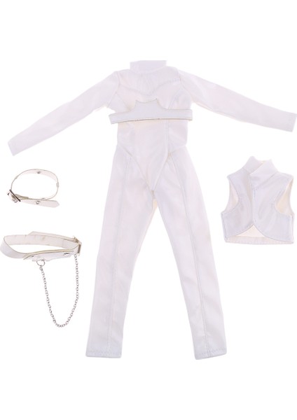 1: 6 Ölçekli Catsuit + Mini Ceket + Kemer 12 Inç Ht, Phicen Ph, Beyaz (Yurt Dışından) modelleri