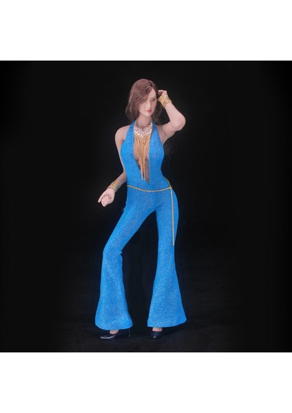 Retro 1/6 "12" Kadın Asker Action Figure Bodes Mavi Için Elbise (Yurt Dışından) fiyatları