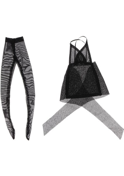 1/6 Ölçekli Kadın Sling Straplez Elbise W / Phicen Figure Black-Golden Için Stocking (Yurt Dışından) fırsatları