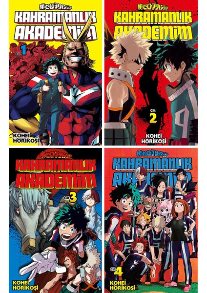Kahramanlık Akademim 1-2-3-4. Ciltler Manga Seti