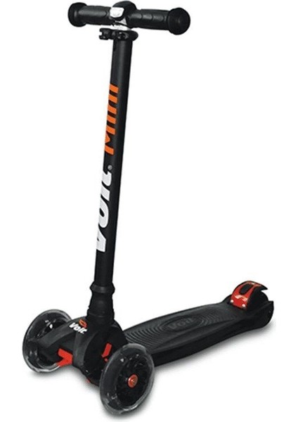218 Işıklı 3 Teker Scooter-Siyah