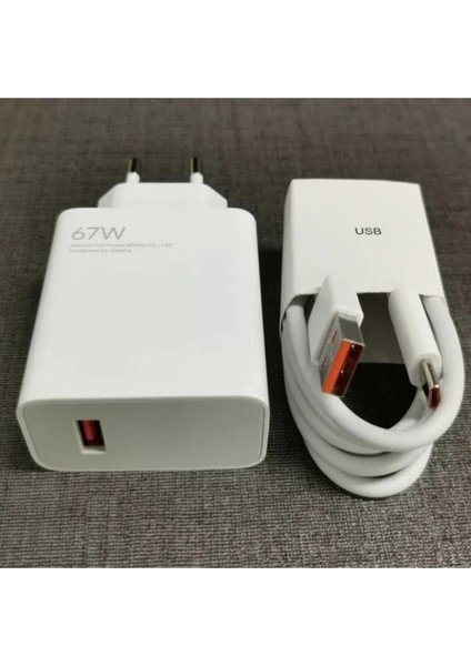 Xiaomi 67W Şarj Kablosu ve Başlığı %100 Orjinal Turbo Şarj Cihazı Aleti