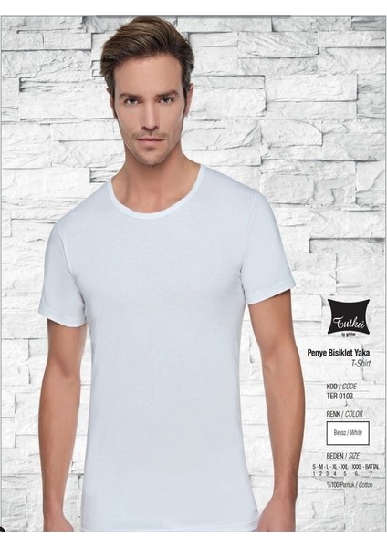 Erkek Penye Bisiklet Fanila 6 Adet