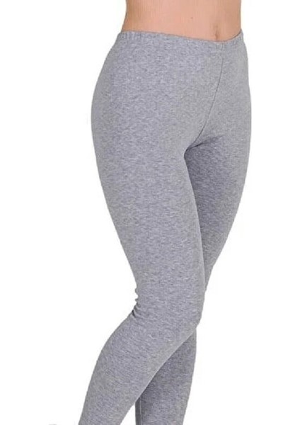 Bayan Düz Uzun Tayt 3 Adet