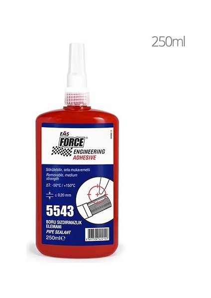 Ems Force Boru Sızdırmazlık Elemanı 5543 Sıvı Teflon 250ML