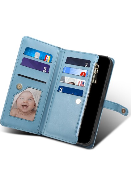Samsung Galaxy A54 5g Rfıd Engelleme Telefon Kılıfı Zipper Cep Stand Deri Cüzdan Kapağı (Yurt Dışından) modelleri