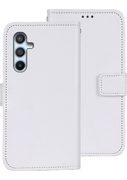 Samsung Galaxy A54 Için Idewei 5g Şok Geçirmez Flip Telefon Cüzdan Kılıfı Stand Çılgın At Dokusu Pu Deri Telefon Kapağı (Yurt Dışından)