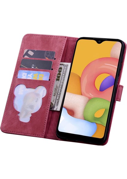 Samsung Galaxy A54 Için 5g Pu Deri Cüzdan Kılıfı Baskılı Kedi Çiçek Telefon Stand Kapağı Kayış (Yurt Dışından)