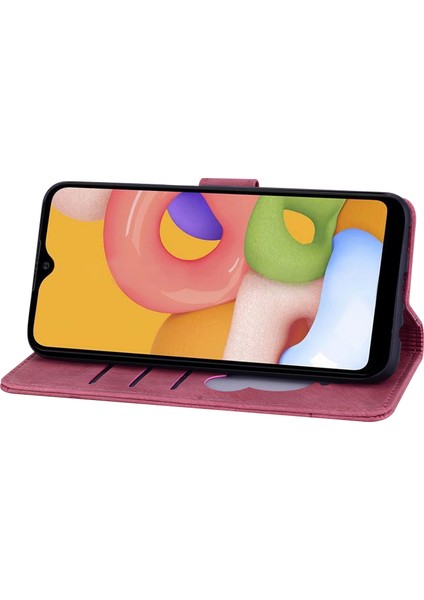 Samsung Galaxy A54 Için 5g Pu Deri Cüzdan Kılıfı Baskılı Kedi Çiçek Telefon Stand Kapağı Kayış (Yurt Dışından)