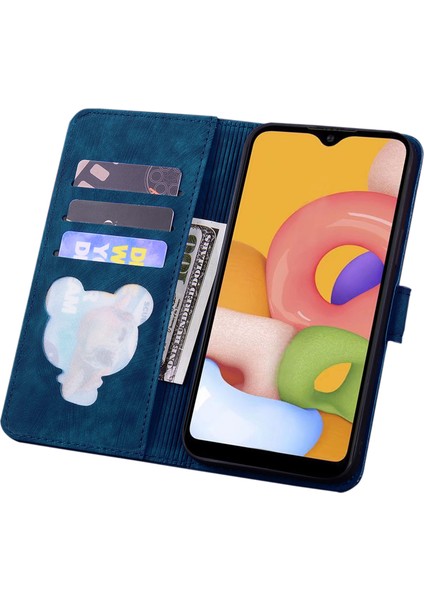 Samsung Galaxy A54 Için 5g Pu Deri Cüzdan Kılıfı Baskılı Kedi Çiçek Telefon Stand Kapağı Kayış (Yurt Dışından)