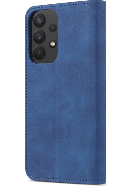 Samsung Galaxy A33 5g Şok Geçirmez Katlanabilir Stand Telefon Kapağı Aksesuarı Için Azns Pu Deri Cüzdan Kılıf (Yurt Dışından)