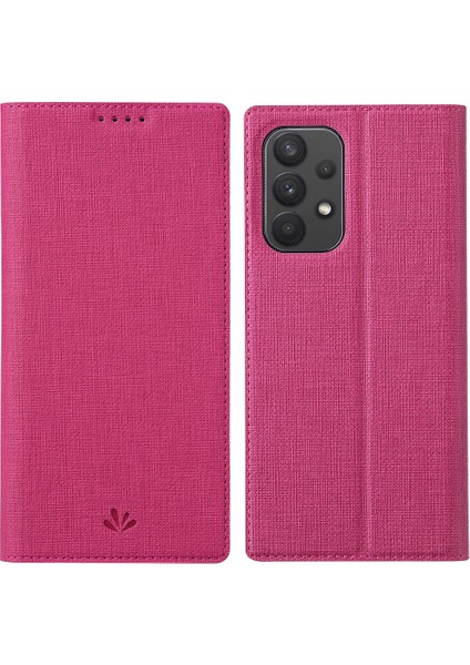 Vili Dmx Serisi Pu Deri Stand Cep Telefon Kılıfı Şok-Absorbing Otomatik Manyetik Kapalı Telefon Kapağı Samsung Galaxy A33 5g Için Kart Yuvası (Yurt Dışından)