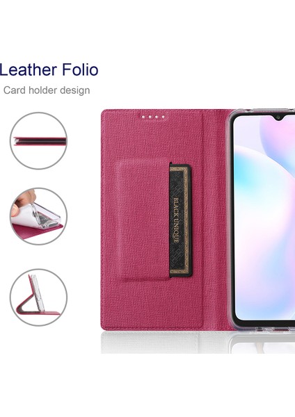 Vili Dmx Serisi Pu Deri Stand Cep Telefon Kılıfı Şok-Absorbing Otomatik Manyetik Kapalı Telefon Kapağı Samsung Galaxy A33 5g Için Kart Yuvası (Yurt Dışından)