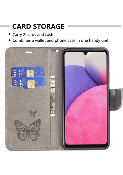 Samsung Galaxy A33 Için 5g Bırak-Kötü Koruma Çoklu Kelebek Basılı Pu Deri Deri Folio Kapak Cüzdan Stand Kılıfı (Yurt Dışından)