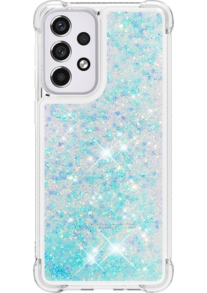 Le1 Serisi Quicksand ve Tpu Koruyucu Kapak Kabuğu Sıkılmayan Kenar Pırıltılı Seralar Samsung Galaxy A33 5g Için Hızlı ve Telefon Kılıfı (Yurt Dışından)